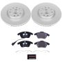 PowerStop ESK2259 Genuine Geomet Coated Rotors, ECE-R90 Brake Pads + Hardware Kit