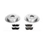 PowerStop K1872 Z23 Daily Driver Carbon-Fiber Ceramic Brake Pad and Drilled & Slotted Rotor Kit