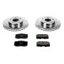 PowerStop K2973 Z23 Daily Driver Carbon-Fiber Ceramic Brake Pad and Drilled & Slotted Rotor Kit