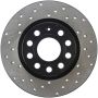 Stoptech 128.33099R 06-11 Audi A3 / 06-09 VW GTI Mk V / 05-10 Jetta (Exc Wagon) Drilled Right Rear Rotor