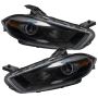 Oracle Lighting 7142-334 SMD Pre-Assembled Headlights, HID Style, Black Bezel, ColorSHIFT - No Controller
