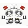 Wilwood 140-12213-R D154 P/S Park Brake Kit Red Big Ford 2.36in Offset