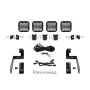 Diode Dynamics DD7272 Jeep JK SS5 4-Pod CrossLink Grille Lightbar Kit Pro - White Combo