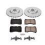 PowerStop K6528 Z23 Daily Driver Carbon-Fiber Ceramic Brake Pad and Drilled & Slotted Rotor Kit