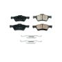 PowerStop 17-1047C PowerStop - Z17 Low-Dust Ceramic Brake Pads with Hardware