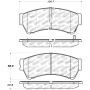 StopTech Performance 06-10 Ford Fusion / 07-10 Lincoln MKZ / 06-09 Mazda 6 Front Brake Pads