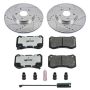 PowerStop K3030-26 Z26 Street Performance Ceramic Brake Pad and Drilled & Slotted Rotor Kit