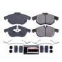 PowerStop Z23-972 PowerStop - Z23 Daily Driver Carbon-Fiber Ceramic Brake Pads with Hardware Kit