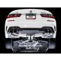 AWE Tuning 3015-42150 2019+ BMW M340i (G20) Resonated Touring Edition Exhaust - Quad Chrome Silver Tips