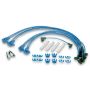 Moroso 72751 Chevrolet Small Block Ignition Wire Dress-Up Kit - Pre-HEI - Blue Max - Spiral Core