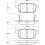 Stoptech 308.14230 Street Brake Pads - Rear