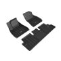 3D MAXpider 2020-2022 Tesla Model 3 Elitect 1st & 2nd Row Floormats - Black