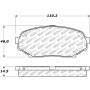 Stoptech 305.05250 90-93 GEO Storm / Mazda Miata Street Select Front Brake Pads