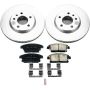 PowerStop CRK5554 Genuine Geomet Coated Rotor and Low-Dust Ceramic Brake Pad Kit
