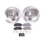 PowerStop KOE3032 OE Stock Replacement Low-Dust Ceramic Brake Pad and Rotor Kit