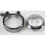 Granatelli Motor Sports 308540-M V-Bands and Clamps - Mild Steel Flat Flange
