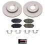 PowerStop CRK8756 Genuine Geomet Coated Rotor and Low-Dust Ceramic Brake Pad Kit