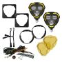 KC HiLiTES 97147 KC FLEX ERA 3 LED DM SAE FOG 2-LIGHT MSTR KIT 10-24 JEEP JK JL JT AFTERMARKET