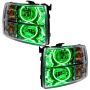 Oracle Lighting 7007-004 SMD Pre-Assembled Headlights, Round Style, Green