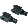 Kuryakyn 8864 Tapered Peg Adapter Honda Gloss Black