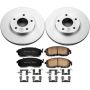 PowerStop CRK3137 Genuine Geomet Coated Rotor and Low-Dust Ceramic Brake Pad Kit