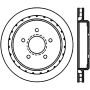 StopTech Power Slot 97-04 Chevy Corvette Slotted Right Rear CRYO Rotor