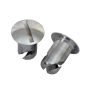 Moroso 71363 Quick Fastener - Oval Head - 7/16in x .450in - Aluminum - 10 Pack