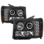 SPYDER 5010605 Projector Headlights - LED Halo - Black