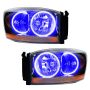 Oracle Lighting 7033-335 2006 Dodge Ram Pre-Assembled LED Halo Headlights - (Black Housing)