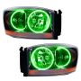 Oracle Lighting 7033-335 2006 Dodge Ram Pre-Assembled LED Halo Headlights - (Black Housing)