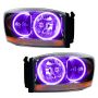 Oracle Lighting 7033-335 2006 Dodge Ram Pre-Assembled LED Halo Headlights - (Black Housing)