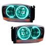 Oracle Lighting 7033-335 2006 Dodge Ram Pre-Assembled LED Halo Headlights - (Black Housing)