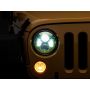 Raxiom J154699 07-18 Jeep Wrangler JK 7-In LED Headlights Green Housing- Clear Lens