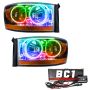 Oracle Lighting 7032-335 2006 Dodge Ram Pre-Assembled LED Halo Headlights - (Chrome Housing)