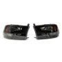 Raxiom R118016 09-18 Dodge RAM 1500 Axial Series Euro Style Headlights w/ Dual Bulb Blk Housing (Clear Lens)