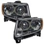 Oracle Lighting 7070-504 SMD Pre-Assembled Headlights, Non-HID, Chrome Bezel, ColorSHIFT(tm) - Simple
