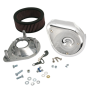 S&S Cycle 17-0440 66-84 BT w/ 5 Gal Tanks Notched Teardrop Air Cleaner Kit for Super E/G Carbs