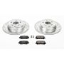 PowerStop K4685 Z23 Daily Driver Carbon-Fiber Ceramic Brake Pad and Drilled & Slotted Rotor Kit
