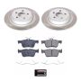 PowerStop SC7144 Semi-Coated Rotor and Low-Dust Ceramic Brake Pad Kit