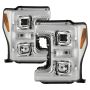 SPYDER 5087843 Projector Headlights - White Light Bar Parking Light - Chrome