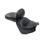 Mustang Motorcycle 79541 Mustang 05-11 Suzuki Boulevard M50 Standard Touring 2PC Seat w/Driver Backrest - Black