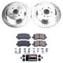 PowerStop K7901 Z23 Daily Driver Carbon-Fiber Ceramic Brake Pad and Drilled & Slotted Rotor Kit