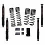 Skyjacker JK20BPBLT 2007-2018 Jeep Wrangler JK 2 Door 4WD Long Travel 2in-2.5in Lift Kit w/Black Max Shocks