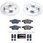PowerStop K7320 Z23 Daily Driver Carbon-Fiber Ceramic Brake Pad and Drilled & Slotted Rotor Kit