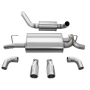 Corsa 18+ Jeep Wrangler JL 2.5in Dual Rear Exit Polished Tips Touring Axle-Back Exhaust