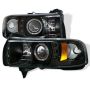SPYDER 5010087 Projector Headlights - LED Halo - Black