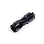 Russell Performance 3/8in SAE Quick Disc Female to -6 Hose Black Straight Hose End