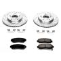PowerStop K2435 Z23 Daily Driver Carbon-Fiber Ceramic Brake Pad and Drilled & Slotted Rotor Kit