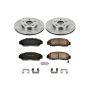PowerStop KOE2558 OE Stock Replacement Low-Dust Ceramic Brake Pad and Rotor Kit