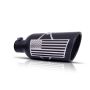 Gibson Performance Exhaust 71-1016 Patriot Flag Rolled Edge Angle Exhaust Tip; Black Ceramic